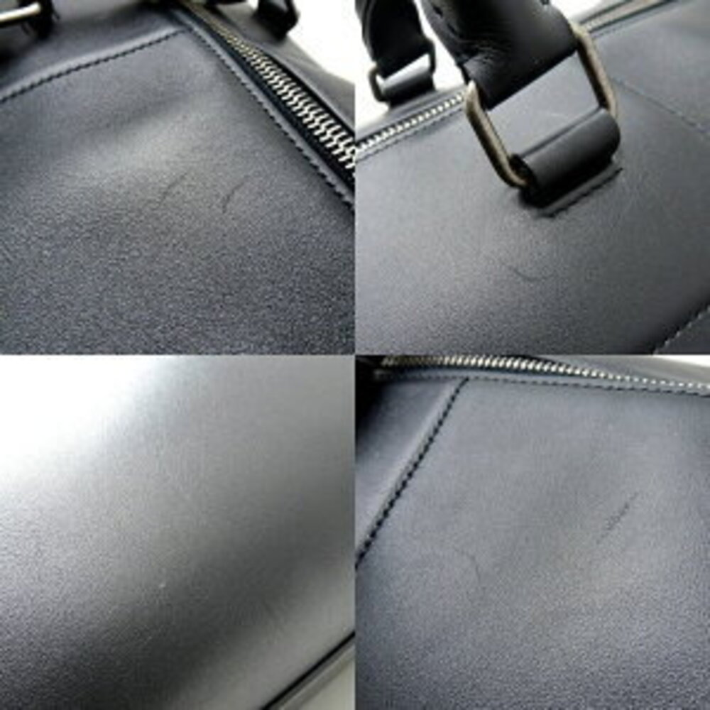 Saint Laurent Paris YSL Sac Duffle Leather Black Boston Bag - Picture 5 of 9